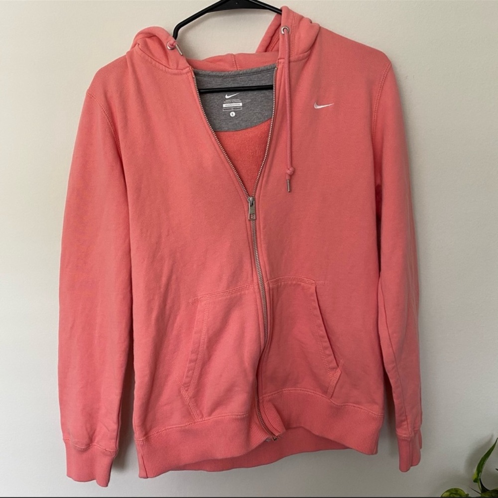 Nike Salmon Pink Full Zip Hoodie